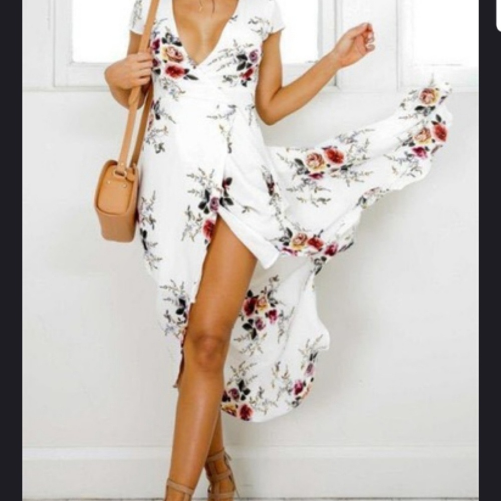 Wrap dress cover up